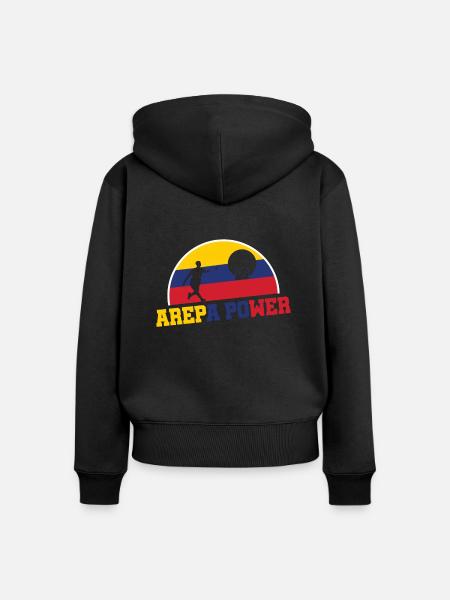 Columbia Tejo Arepa Power Tejospieler - Frauen Premium Bio Zip Hoodie - Schwarz