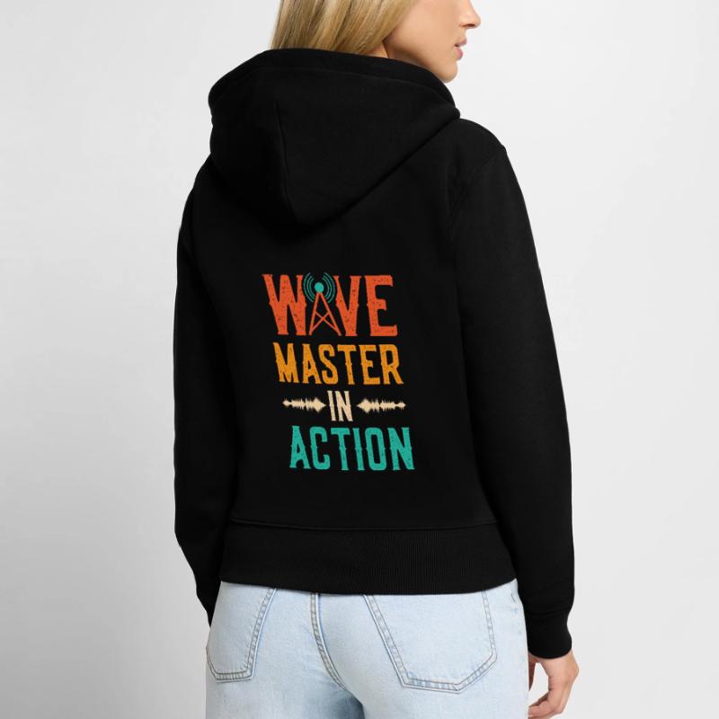 Citation de Wave Master In Action - Conférencier du programme Sweat à capuche zippé Premium bio Femme
