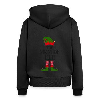 The Elven Mother - Women's Premium Organic Zip Hoodie - black - Back - Julia (174cm)