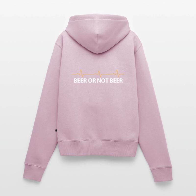 Bier oder kein Bier Frauen Premium Bio Zip Hoodie