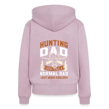 Hunt - Women's Premium Organic Zip Hoodie - dusky pink - Back - Julia (174cm)