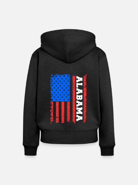 Alabama haus geschenk - Frauen Premium Bio Zip Hoodie - Schwarz