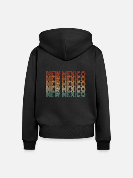 Cadeau pour les résidents du Nouveau-Mexique - Sweat à capuche zippé Premium bio Femme - noir