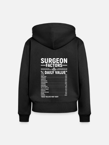 Chirurg - Frauen Premium Bio Zip Hoodie - Schwarz