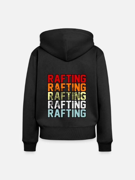 Rafting sport - Frauen Premium Bio Zip Hoodie - Schwarz