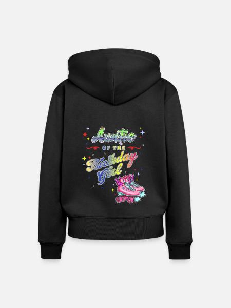 Inline Skater - Frauen Premium Bio Zip Hoodie - Schwarz