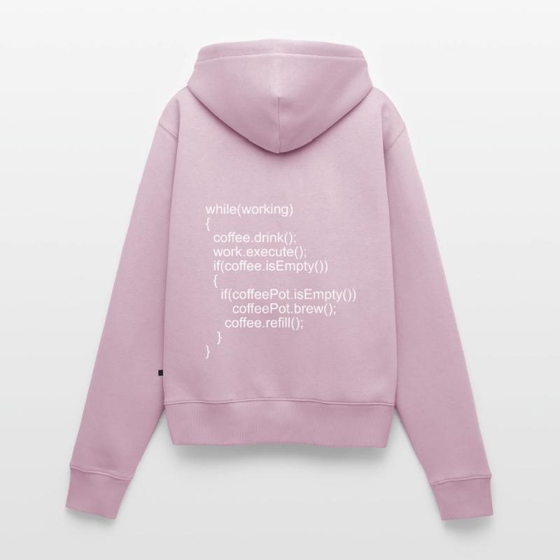 Source code Program code for programmers Women's Premium Organic Zip Hoodie