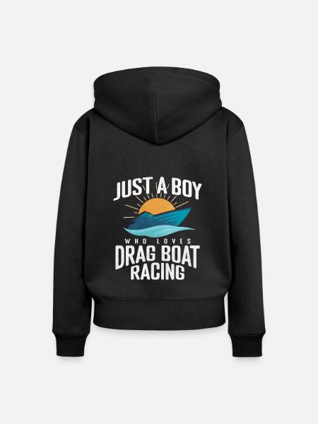 Drachenbootrennen Drachenboot - Frauen Premium Bio Zip Hoodie - Schwarz