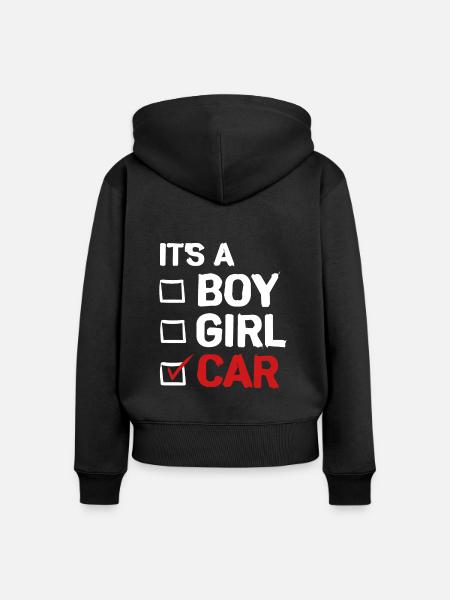 Auto - Frauen Premium Bio Zip Hoodie - Schwarz