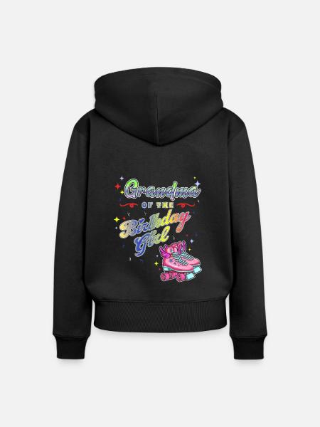 Inline Skater - Frauen Premium Bio Zip Hoodie - Schwarz