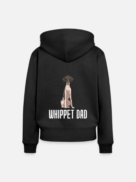 Whippet - Frauen Premium Bio Zip Hoodie - Schwarz