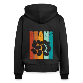 Kidney Beans - Women's Premium Organic Zip Hoodie - black - Back - Julia (174cm)