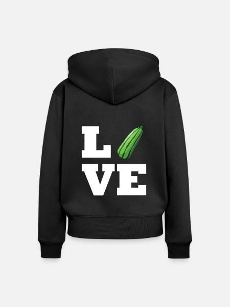 Virtual Reality VR Geschenk - Frauen Premium Bio Zip Hoodie - Schwarz