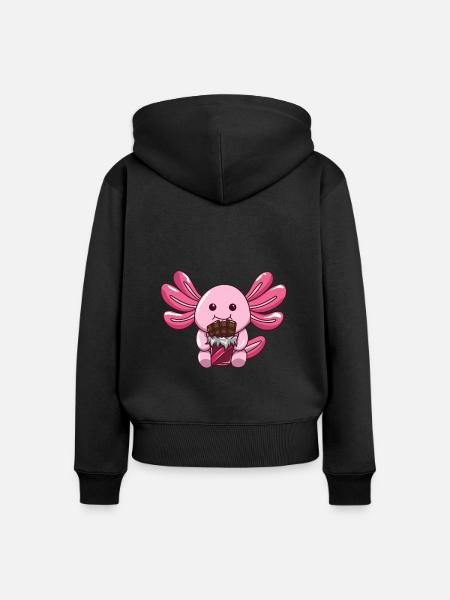 Schokolade - Frauen Premium Bio Zip Hoodie - Schwarz