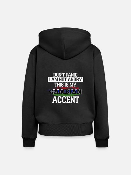 Guinea Bissau - Frauen Premium Bio Zip Hoodie - Schwarz
