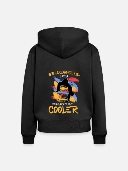Breakdancing - Frauen Premium Bio Zip Hoodie - Schwarz