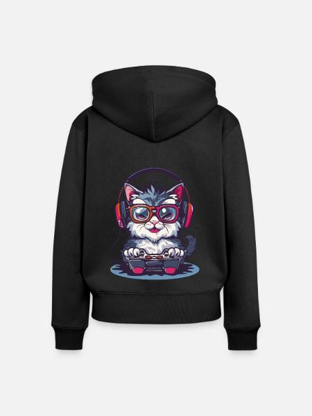 Persisches Videospiel - Frauen Premium Bio Zip Hoodie - Schwarz