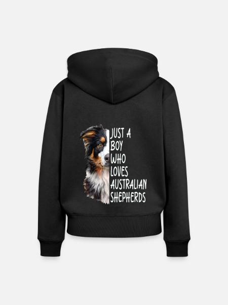 australischer Hirte - Frauen Premium Bio Zip Hoodie - Schwarz