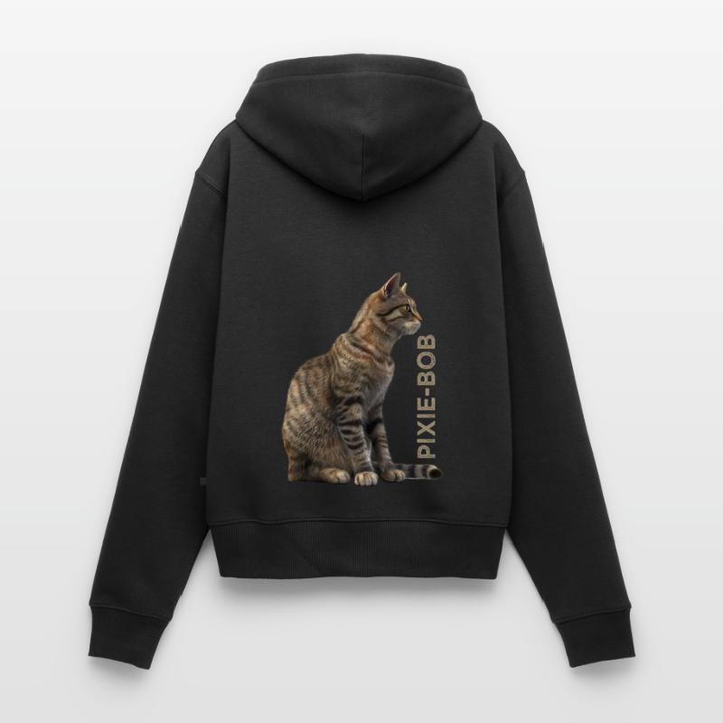 Bob Pixie Sweat à capuche zippé Premium bio Femme