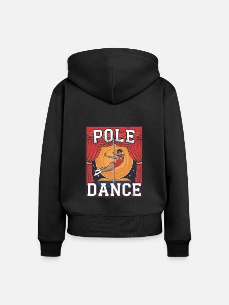 Pole Dance Pole Tänzerin Stangentanz - Frauen Premium Bio Zip Hoodie - Schwarz