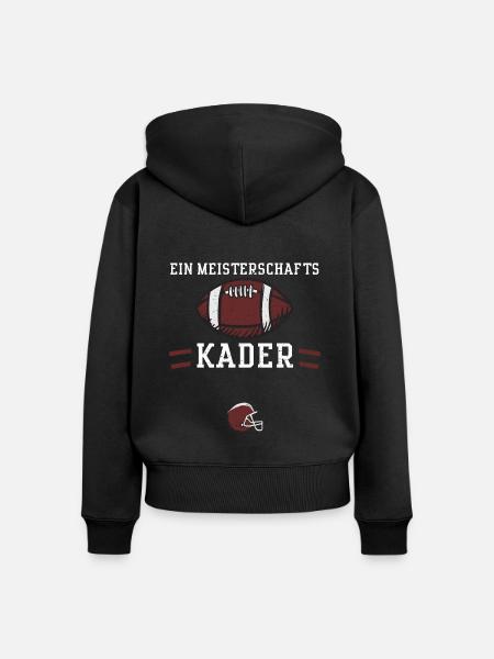 Ein Meisterschafts Kader - Frauen Premium Bio Zip Hoodie - Schwarz