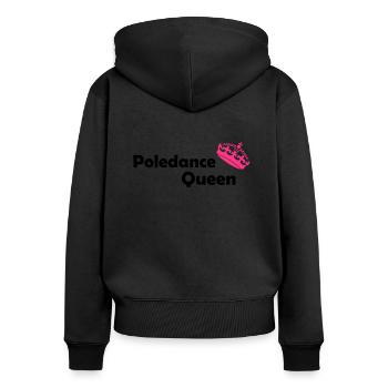poledance pole fitness sexy polo dancer gift - Women's Premium Organic Zip Hoodie - black - Back - Julia (174cm)