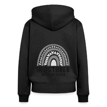 Dyslexia Teacher for Legathenia Therapists - Women's Premium Organic Zip Hoodie - black - Back - Julia (174cm)