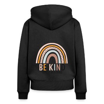 Dyslexia Teacher for Legathenia Therapists - Women's Premium Organic Zip Hoodie - black - Back - Julia (174cm)