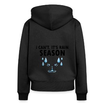 Lifeguard Designs for Pool Technicians - Women's Premium Organic Zip Hoodie - black - Back - Julia (174cm)