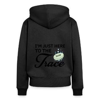 Homemade soap design for oil soap making - Women's Premium Organic Zip Hoodie - black - Back - Julia (174cm)