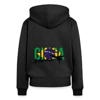 Ginga Capoeira for Brazilian Martial Arts - Women's Premium Organic Zip Hoodie - black - Back - Julia (174cm)