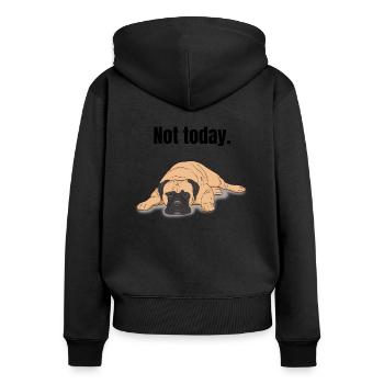 Bullmastiff Gift - Women's Premium Organic Zip Hoodie - black - Back - Julia (174cm)