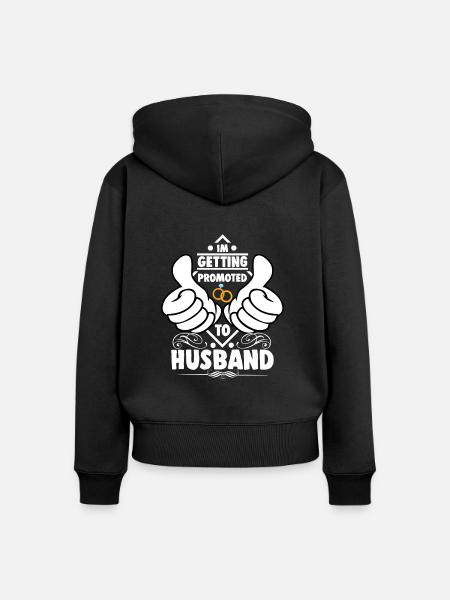 Bräutigam - Frauen Premium Bio Zip Hoodie - Schwarz