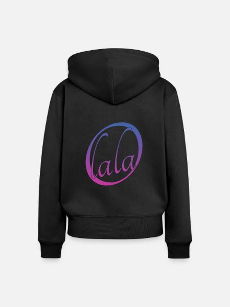 O lala - Frauen Premium Bio Zip Hoodie - Schwarz