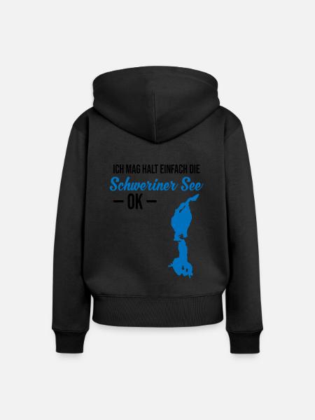 Einfach Schweriner See Liebe - Frauen Premium Bio Zip Hoodie -