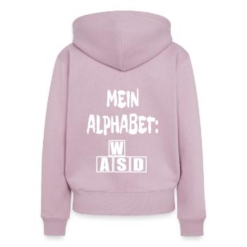 Gamer Gaming Spiel Spieler Konsole Controller - Frauen Premium Bio Zip Hoodie - Altrosa - Hinten - Julia (174cm)