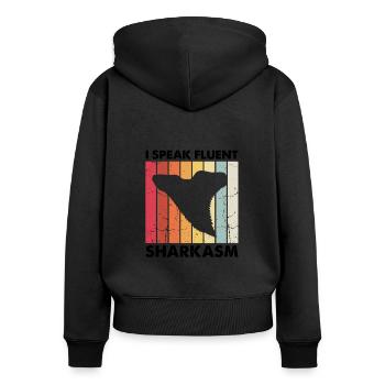 Paleontologist Designs Fossil Hunter Student - Women's Premium Organic Zip Hoodie - black - Back - Julia (174cm)