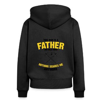 Gold Digger Gold Panning Gold Mining Designs - Women's Premium Organic Zip Hoodie - black - Back - Julia (174cm)