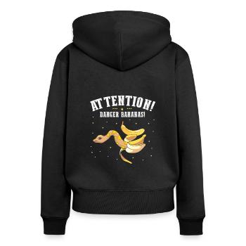 King python design for snake lovers - Women's Premium Organic Zip Hoodie - black - Back - Julia (174cm)