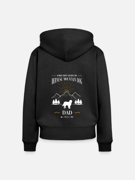 Berner Sennenhund - Frauen Premium Bio Zip Hoodie - Schwarz