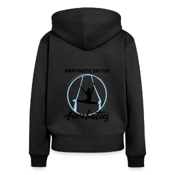 Aerial Silk Circus for Aerial Silk Performers - Women's Premium Organic Zip Hoodie - black - Back - Julia (174cm)