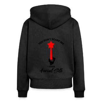 Aerial Silk Circus for Aerial Silk Performers - Women's Premium Organic Zip Hoodie - black - Back - Julia (174cm)