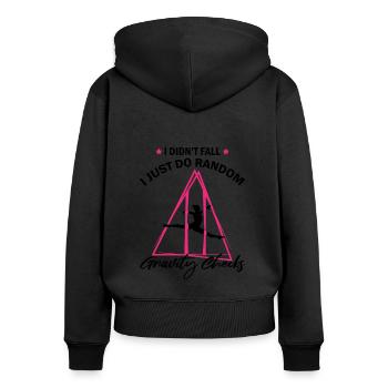Aerial Silk Circus for Aerial Silk Performers - Women's Premium Organic Zip Hoodie - black - Back - Julia (174cm)