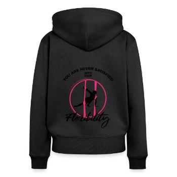 Aerial Silk Circus for Aerial Silk Performers - Women's Premium Organic Zip Hoodie - black - Back - Julia (174cm)