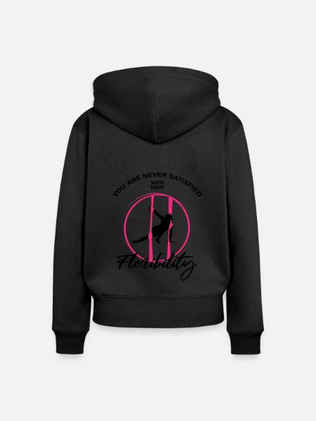 Aerial Silk Circus for Aerial Silk Performers - Women's Premium Organic Zip Hoodie - black