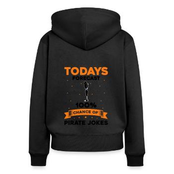 Artificial limb design for leg prosthesis - Women's Premium Organic Zip Hoodie - black - Back - Julia (174cm)