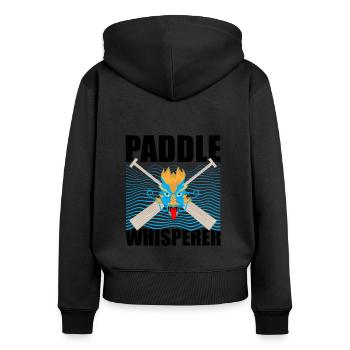 Chinese Boat Race for Dragon Boat Trainers - Women's Premium Organic Zip Hoodie - black - Back - Julia (174cm)