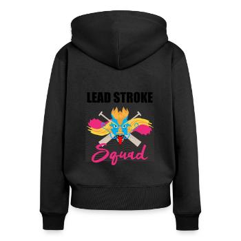 Drachenbootrennen-Design für Drachenbootfahren - Frauen Premium Bio Zip Hoodie - Schwarz - Hinten - Julia (174cm)