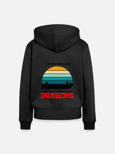 Drachenbootrennen-Design für Drachenbootfahren - Frauen Premium Bio Zip Hoodie - Schwarz