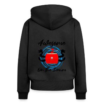 Festival de course de bateaux-dragons pour bateau-dragon - Sweat à capuche zippé Premium bio Femme - noir - Dos - Julia (174cm)